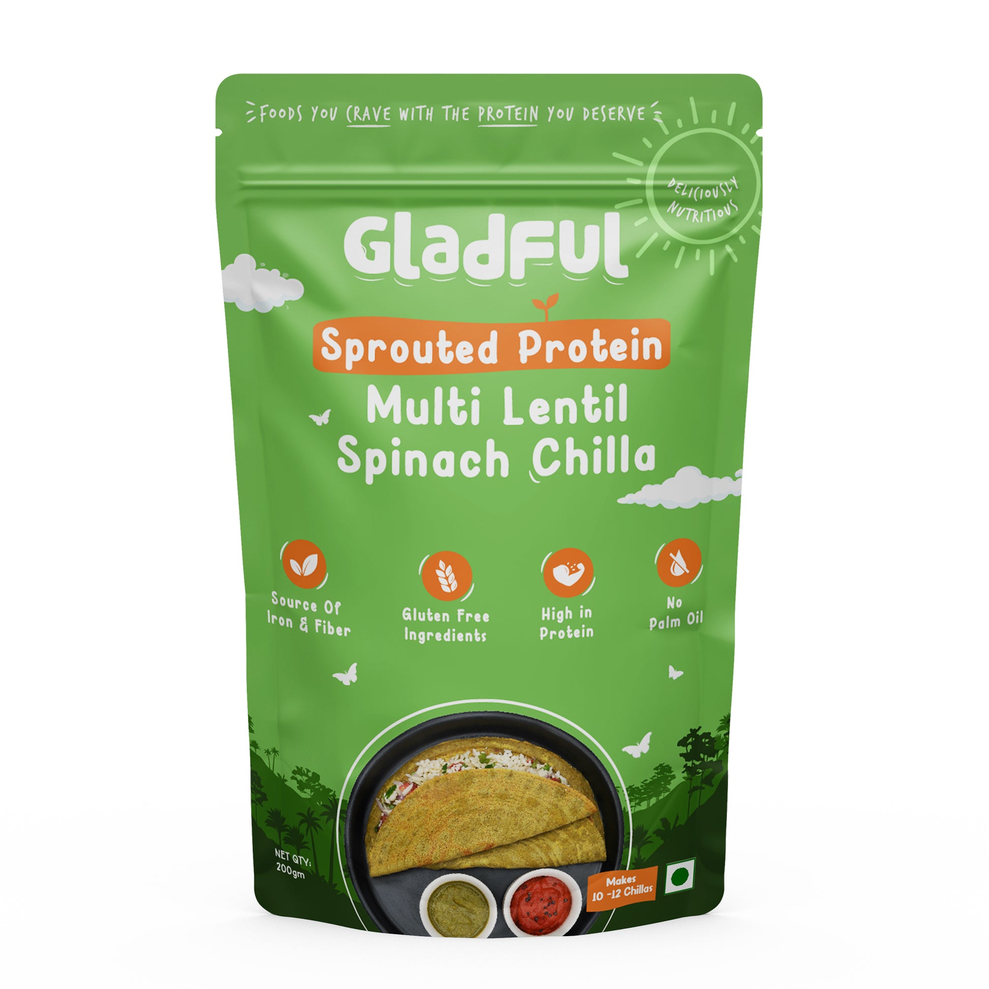 Spinach Moong Dal Chilla 200 g