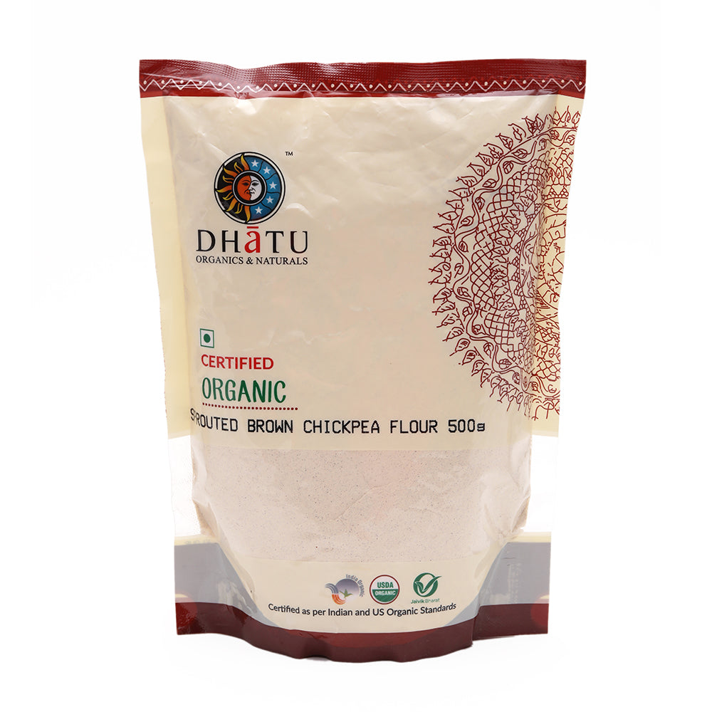 Sprouted Brown Chickpea Flour 500 GM