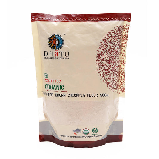 Sprouted Brown Chickpea Flour 500 GM