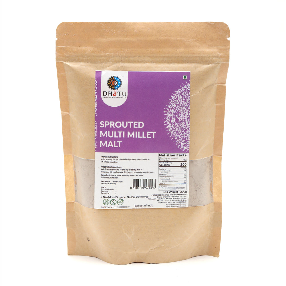 Sprouted Multi Millet Malt 200 GM